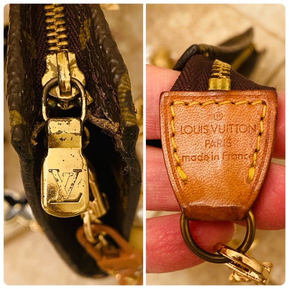 Authentic Louis Vuitton Bucket Pouch PM Monogram crossbody WOC - Picture 11 of 11